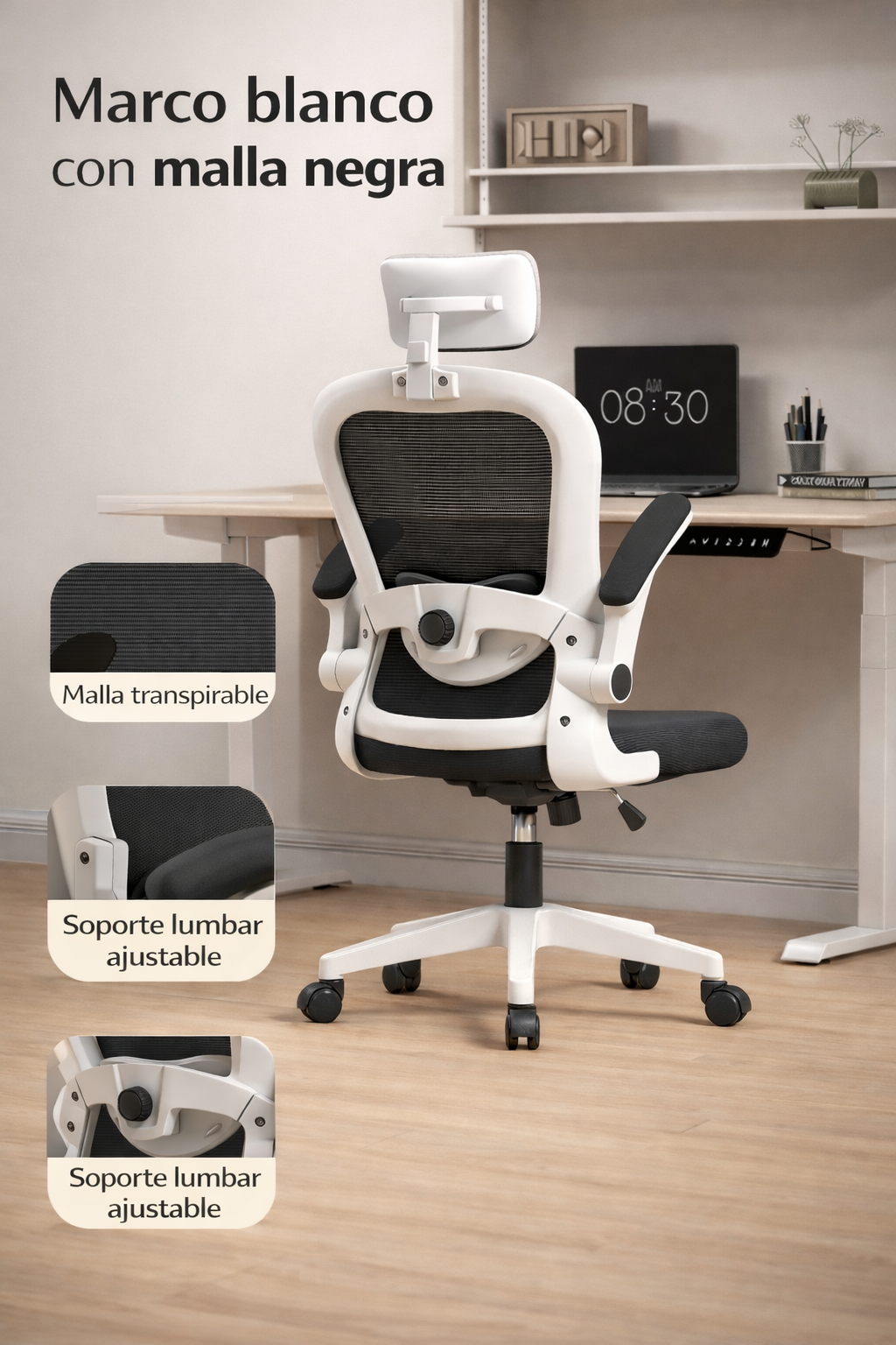 Silla Orion Soporte lumbar y soporte de cabeza
