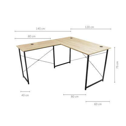 Mesa  moderna oficina escritorio en L